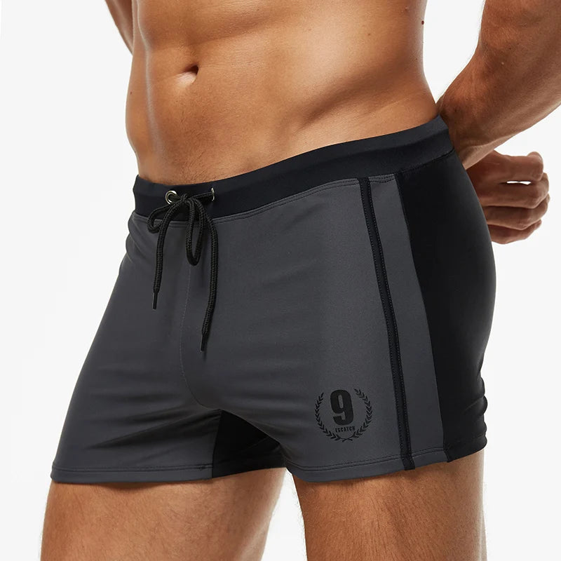 DATIFER Brand Summer Gym Shorts Men Breathable Fashion Adjust waist Swimming Shorts Men Trunks Sport SwimSuits Beach Pants - Swift Odyssey
