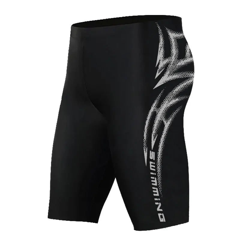 Quick-Dry Swimming Trunks for Men, Sexy Swimwear, Boxer Shorts, Tight Swim Trunks, Plus Size, New - Swift Odyssey