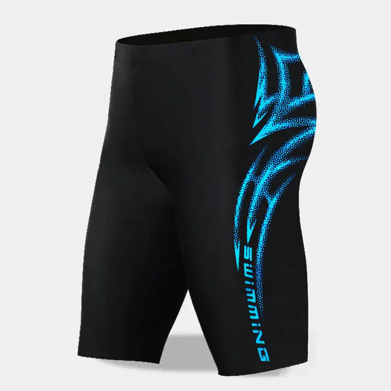 Quick-Dry Swimming Trunks for Men, Sexy Swimwear, Boxer Shorts, Tight Swim Trunks, Plus Size, New - Swift Odyssey