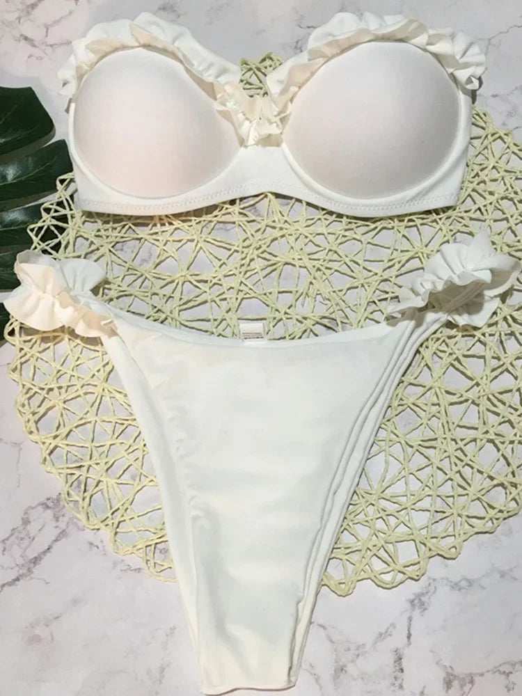 Ruffled Frilled Bikini - Swift Odyssey
