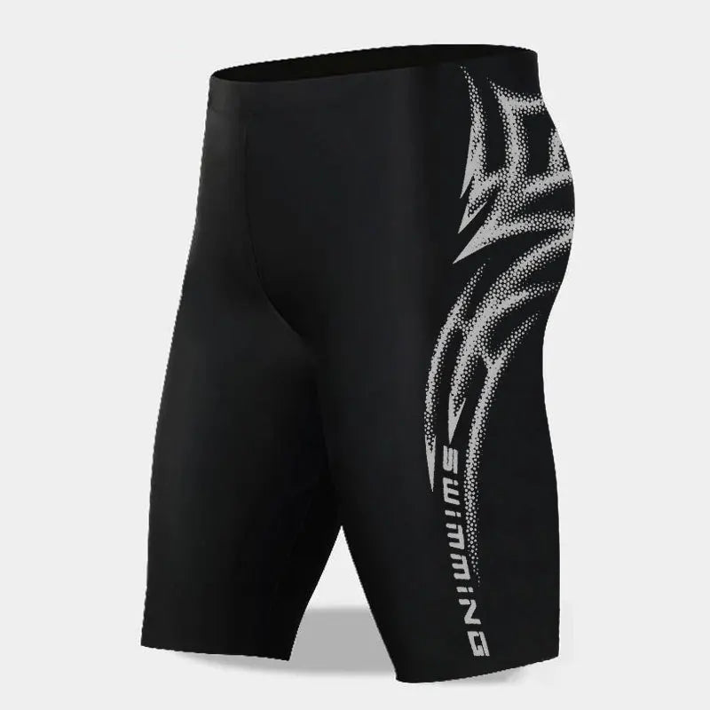 Quick-Dry Swimming Trunks for Men, Sexy Swimwear, Boxer Shorts, Tight Swim Trunks, Plus Size, New - Swift Odyssey