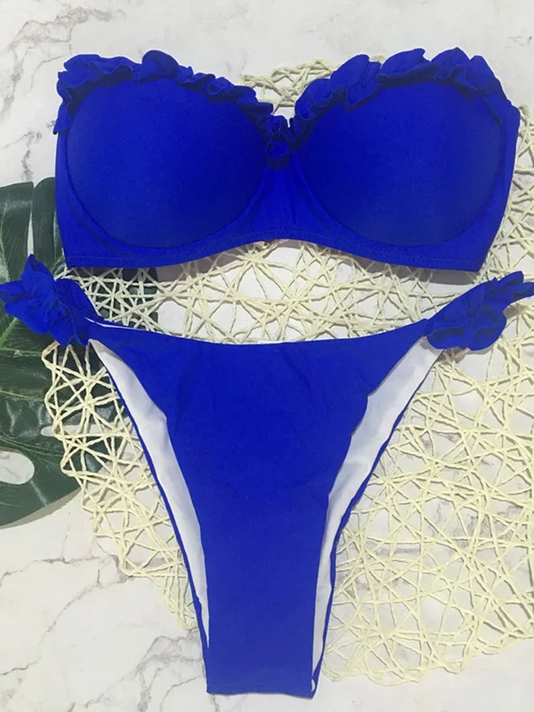 Ruffled Frilled Bikini - Swift Odyssey
