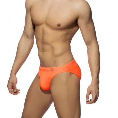 Maillot de bain push-up pour homme, couleur néon, culotte de bain, sous-vêtement sexy, short de plage, de surf, maillot de bain, culotte Sunga