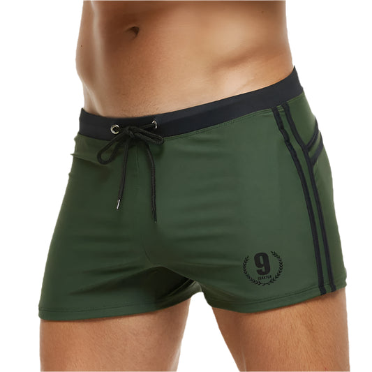 DATIFER Brand Summer Gym Shorts Men Breathable Fashion Adjust waist Swimming Shorts Men Trunks Sport SwimSuits Beach Pants - Swift Odyssey