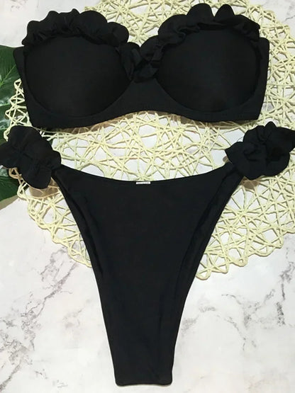 Ruffled Frilled Bikini - Swift Odyssey