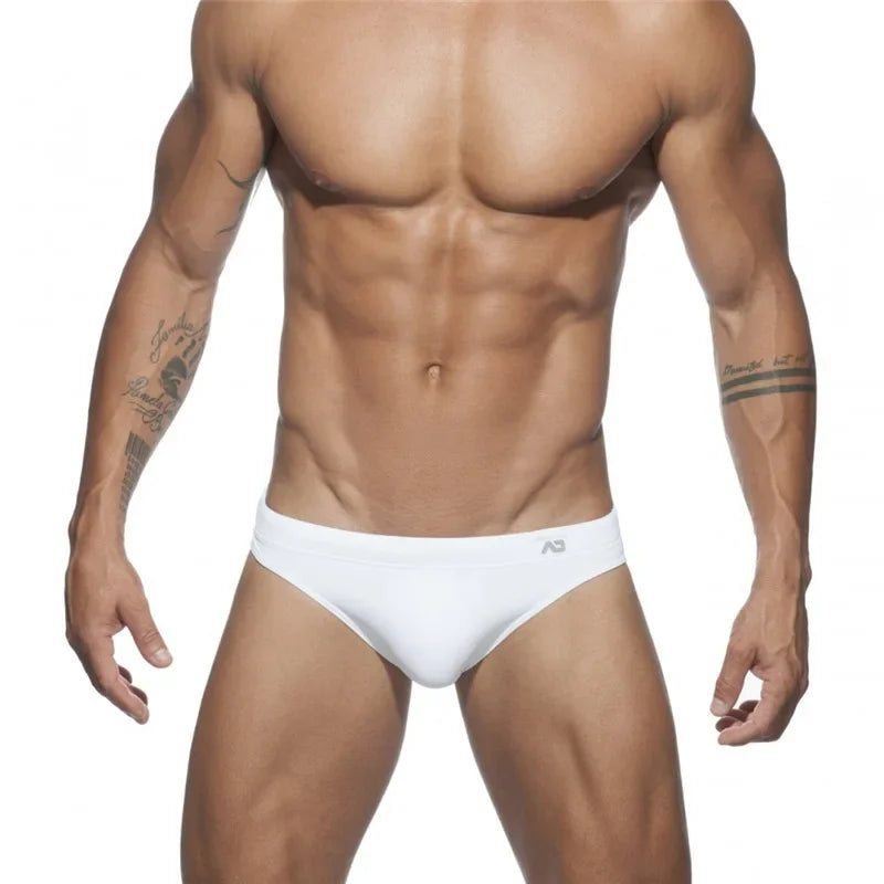 Maillot de bain push-up pour homme, couleur néon, culotte de bain, sous-vêtement sexy, short de plage, de surf, maillot de bain, culotte Sunga