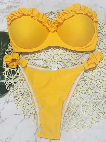 Ruffled Frilled Bikini - Swift Odyssey