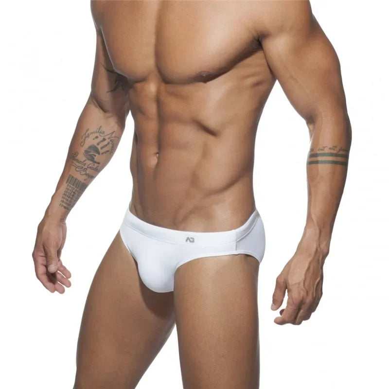 Maillot de bain push-up pour homme, couleur néon, culotte de bain, sous-vêtement sexy, short de plage, de surf, maillot de bain, culotte Sunga