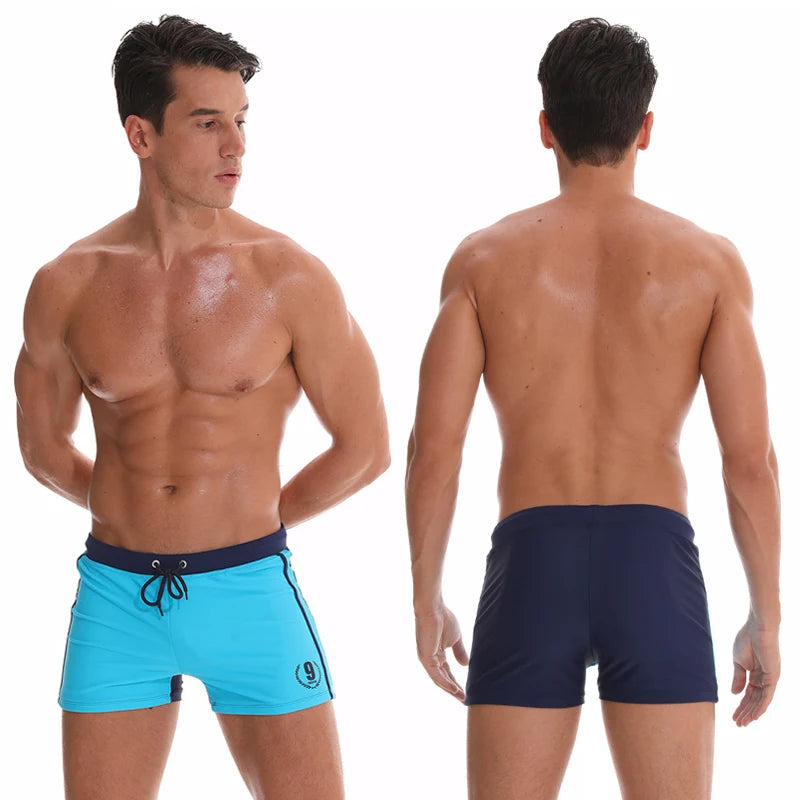 DATIFER Brand Summer Gym Shorts Men Breathable Fashion Adjust waist Swimming Shorts Men Trunks Sport SwimSuits Beach Pants - Swift Odyssey